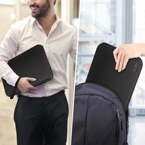 Etui Tech-Protect Hardpouch na laptopa 15-16 - czarno-pomarańczowe Tech-Protect