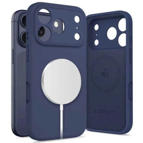 Etui Tech-Protect Silicone MagSafe na iPhone 17 Pro Max - granatowe Tech-Protect