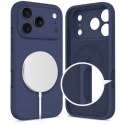 Etui Tech-Protect Silicone MagSafe na iPhone 17 Pro Max - granatowe Tech-Protect