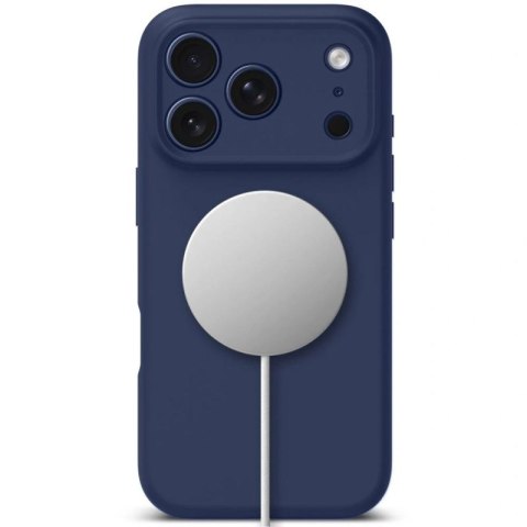 Etui Tech-Protect Silicone MagSafe na iPhone 17 Pro Max - granatowe Tech-Protect