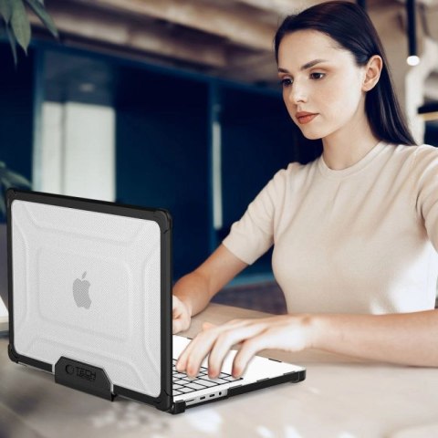 Etui Tech-Protect SmartShell Pro na Macbook Pro 14 M1 / M2 / M3 / M4 / M5 2021-2025 - czarno-przezroczyste Tech-Protect