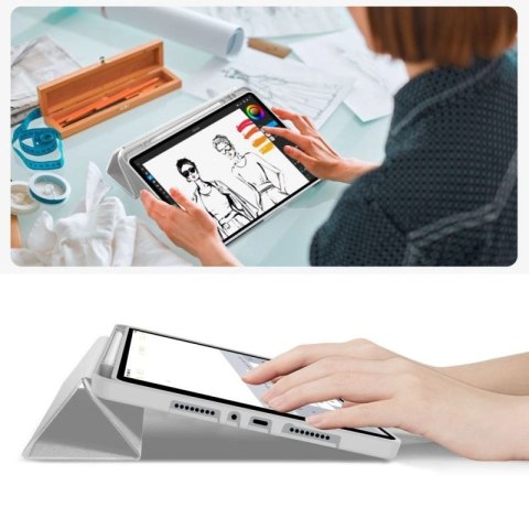 Etui TechProtect SmartCase Pen na Xiaomi Poco Pad M1 / Redmi Pad 2 Pro 12.1 - szare Tech-Protect