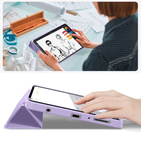 Etui TechProtect SmartCase na Samsung Galaxy Tab A9 / A11 8.7 X110 / X115 / X133 / X135 - fioletowe Tech-Protect
