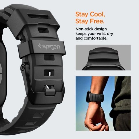 Pasek Spigen WBS2 na Apple Watch 44 / 45 / 46 / 49 mm - czarny Spigen