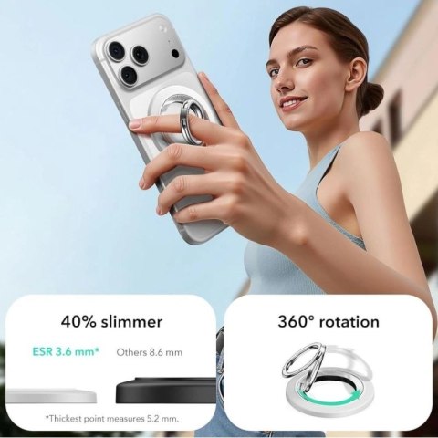 Uchwyt ESR Magnetic HaloLock MagSafe na telefon - biały ESR