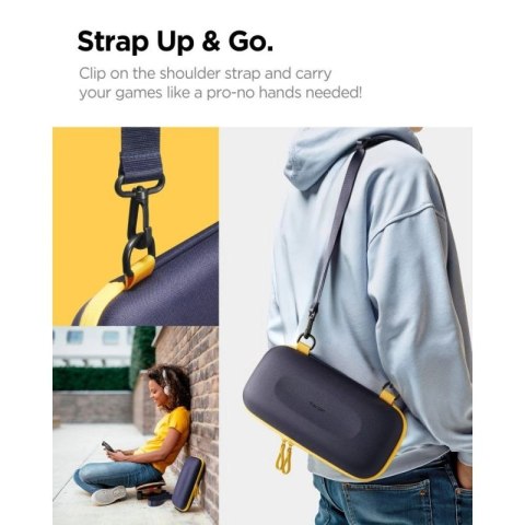 Etui Spigen Nano Pop Pro Pouch na Nintendo Switch 2 - granatowo-żółte Spigen