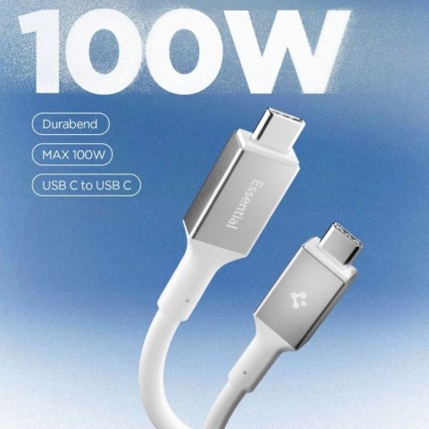 Kabel Spigen EB10020CC USB-C 100 W 200 cm - biały Spigen
