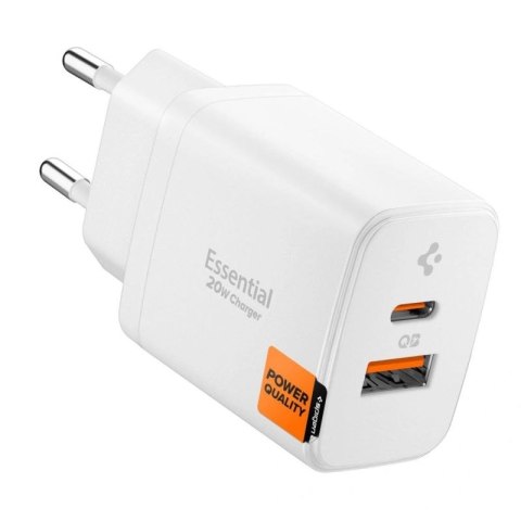 Ładowarka sieciowa Spigen Essential EE202EU 20W - biała Spigen