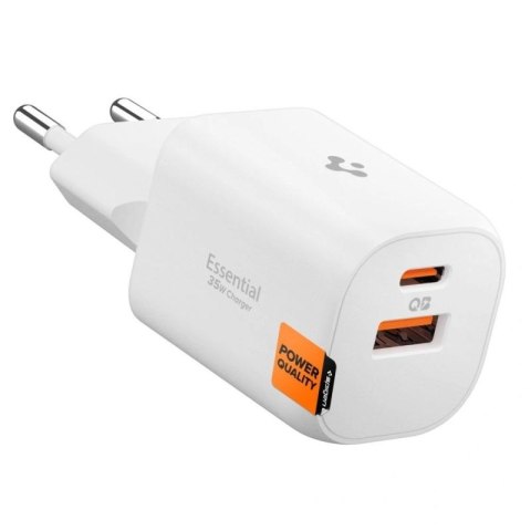 Ładowarka sieciowa Spigen Essential EE352EU USB-C / USB-A 35W - biała Spigen