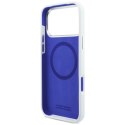 Etui BMW M Silicon Horizontal Line MagSafe na iPhone 17 Pro Max- białe BMW