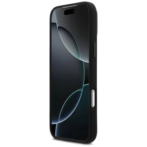 Etui BMW M Silicon Horizontal Line MagSafe na iPhone 17 Pro Max - czarne BMW