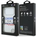 Etui BMW M Silicon Horizontal Line MagSafe na iPhone 17 Pro- białe BMW