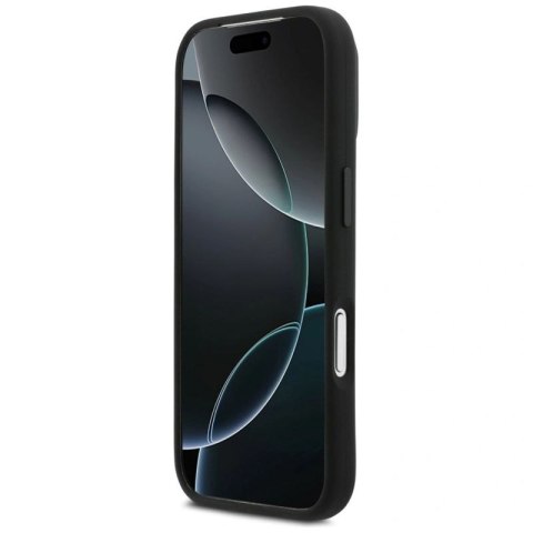 Etui BMW M Silicon Horizontal Line MagSafe na iPhone 17 Pro - czarne BMW