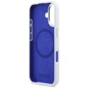 Etui BMW M Silicon Horizontal Line MagSafe na iPhone 17- białe BMW