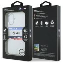 Etui BMW M Silicon Horizontal Line MagSafe na iPhone 17- białe BMW