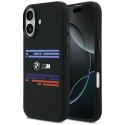 Etui BMW M Silicon Horizontal Line MagSafe na iPhone 17 - czarne BMW