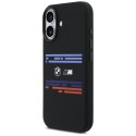 Etui BMW M Silicon Horizontal Line MagSafe na iPhone 17 - czarne BMW