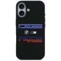 Etui BMW M Silicon Horizontal Line MagSafe na iPhone 17 - czarne BMW