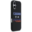 Etui BMW M Silicon Horizontal Line MagSafe na iPhone 17 - czarne BMW