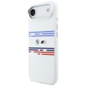 Etui BMW M Silicon Horizontal Line MagSafe na iPhone Air- białe BMW