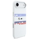 Etui BMW M Silicon Horizontal Line MagSafe na iPhone Air- białe BMW