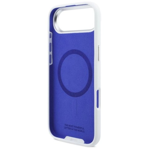 Etui BMW M Silicon Horizontal Line MagSafe na iPhone Air- białe BMW