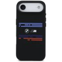 Etui BMW M Silicon Horizontal Line MagSafe na iPhone Air - czarne BMW