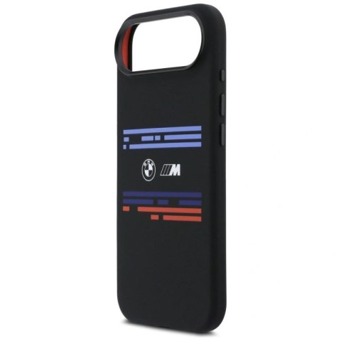 Etui BMW M Silicon Horizontal Line MagSafe na iPhone Air - czarne BMW