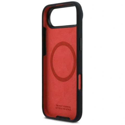 Etui BMW M Silicon Horizontal Line MagSafe na iPhone Air - czarne BMW