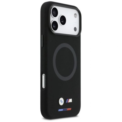 Etui BMW M Silicon Logo MagSafe na iPhone 17 Pro Max - czarne BMW