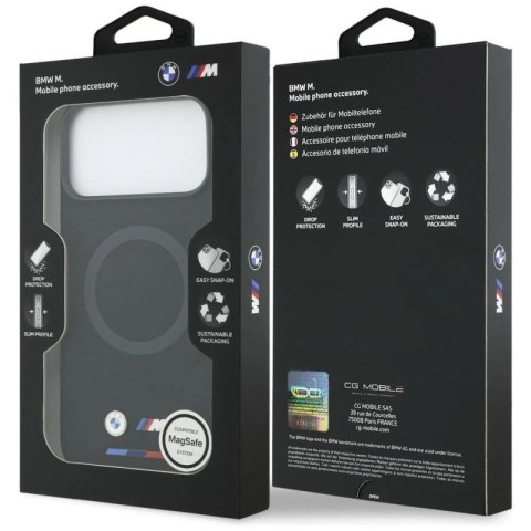 Etui BMW M Silicon Logo MagSafe na iPhone 17 Pro Max - czarne BMW