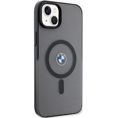 Etui BMW Signature MagSafe na iPhone 14 Plus/ 15 Plus - czarne BMW