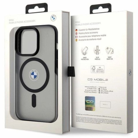 Etui BMW Signature MagSafe na iPhone 14 Pro Max - czarne BMW