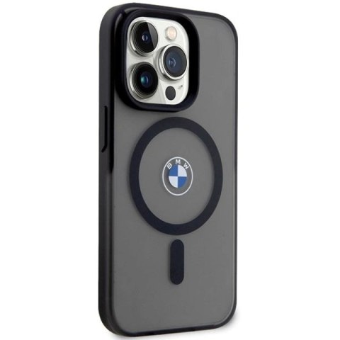 Etui BMW Signature MagSafe na iPhone 14 Pro - czarne BMW