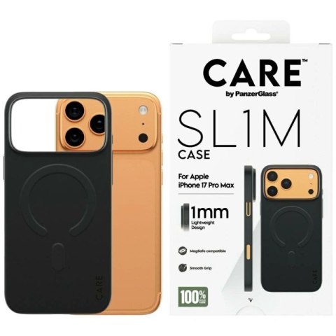 Etui CARE by PanzerGlass SL1M MagSafe na iPhone 17 Pro Max - czarne PanzerGlass