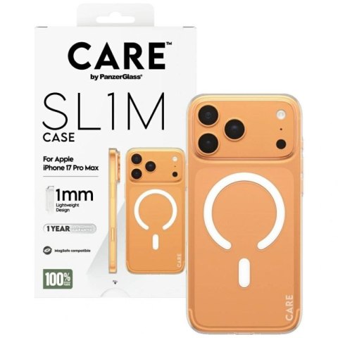 Etui CARE by PanzerGlass SL1M MagSafe na iPhone 17 Pro Max - przezroczyste PanzerGlass