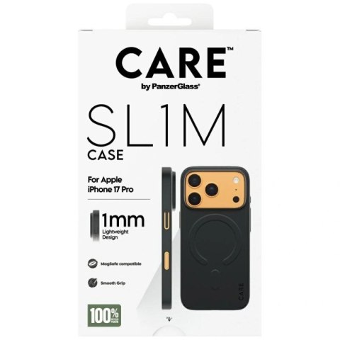 Etui CARE by PanzerGlass SL1M MagSafe na iPhone 17 Pro - czarne PanzerGlass