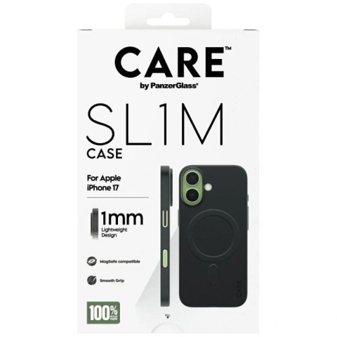 Etui CARE by PanzerGlass SL1M MagSafe na iPhone 17 - czarne PanzerGlass