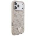 Etui Guess 4G Strap Triangle Logo MagSafe na iPhone 17 Pro Max - różowe Guess