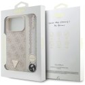 Etui Guess 4G Strap Triangle Logo MagSafe na iPhone 17 Pro Max - różowe Guess