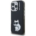 Etui Karl Lagerfeld IML Aquarelle Choupette & Logo na iPhone 16 Pro - czarne Karl Lagerfeld