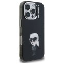 Etui Karl Lagerfeld IML Aquarelle Karl & Logo na iPhone 16 Pro - czarne Karl Lagerfeld