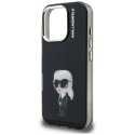 Etui Karl Lagerfeld IML Aquarelle Karl & Logo na iPhone 16 Pro - czarne Karl Lagerfeld