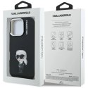 Etui Karl Lagerfeld IML Aquarelle Karl & Logo na iPhone 16 Pro - czarne Karl Lagerfeld