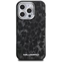 Etui Karl Lagerfeld IML Leopard Pattern MagSafe na iPhone 16 Pro - czarne Karl Lagerfeld