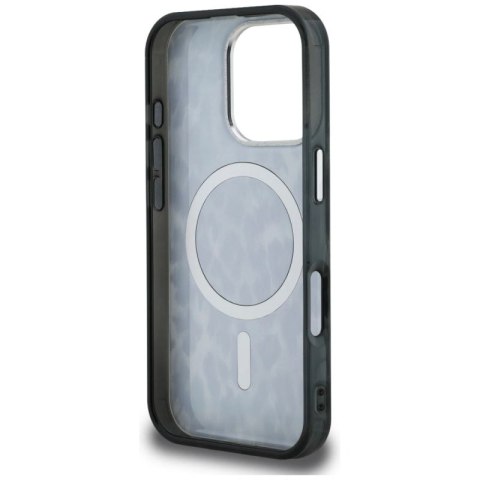 Etui Karl Lagerfeld IML Leopard Pattern MagSafe na iPhone 16 Pro - czarne Karl Lagerfeld