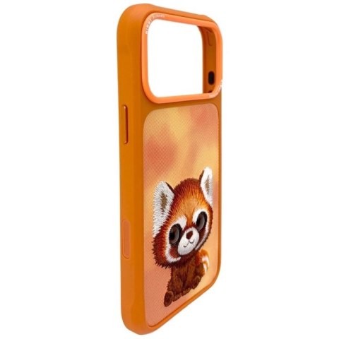 Etui Nimmy Big Eyed Pet 2.0 Raccoon na iPhone 17 Pro - pomarańczowe Nimmy
