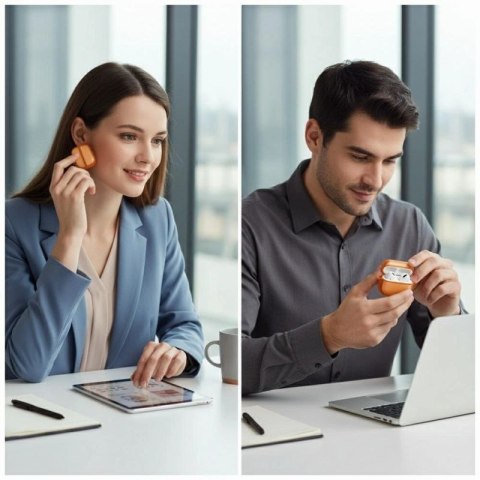 Etui UNIQ Veren na AirPods Pro 3 - pomarańczowe UNIQ