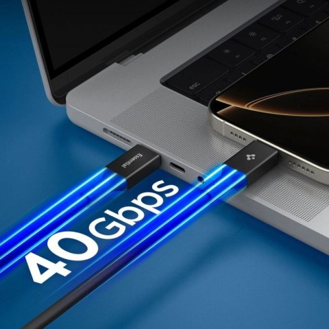 Kabel Spigen Essential EB24012CC USB-C / USB-C 240W 120cm - czarny Spigen