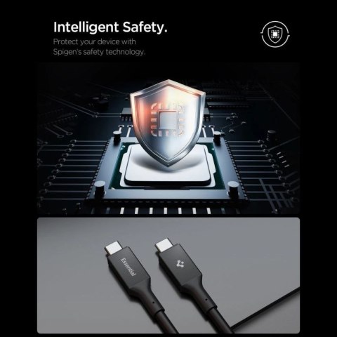 Kabel Spigen Essential EB24012CC USB-C / USB-C 240W 120cm - czarny Spigen
